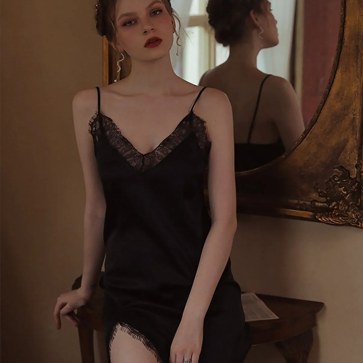 Harlan satin slip