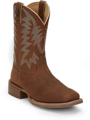 Justin Men's 11" Big Bucks Pecan Western Boots