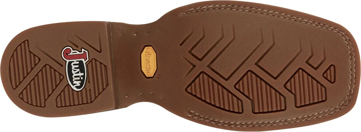 Justin Men's 11" Big Bucks Pecan Western Boots