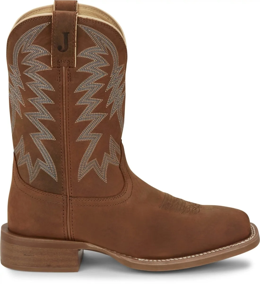 Justin Men's 11" Big Bucks Pecan Western Boots