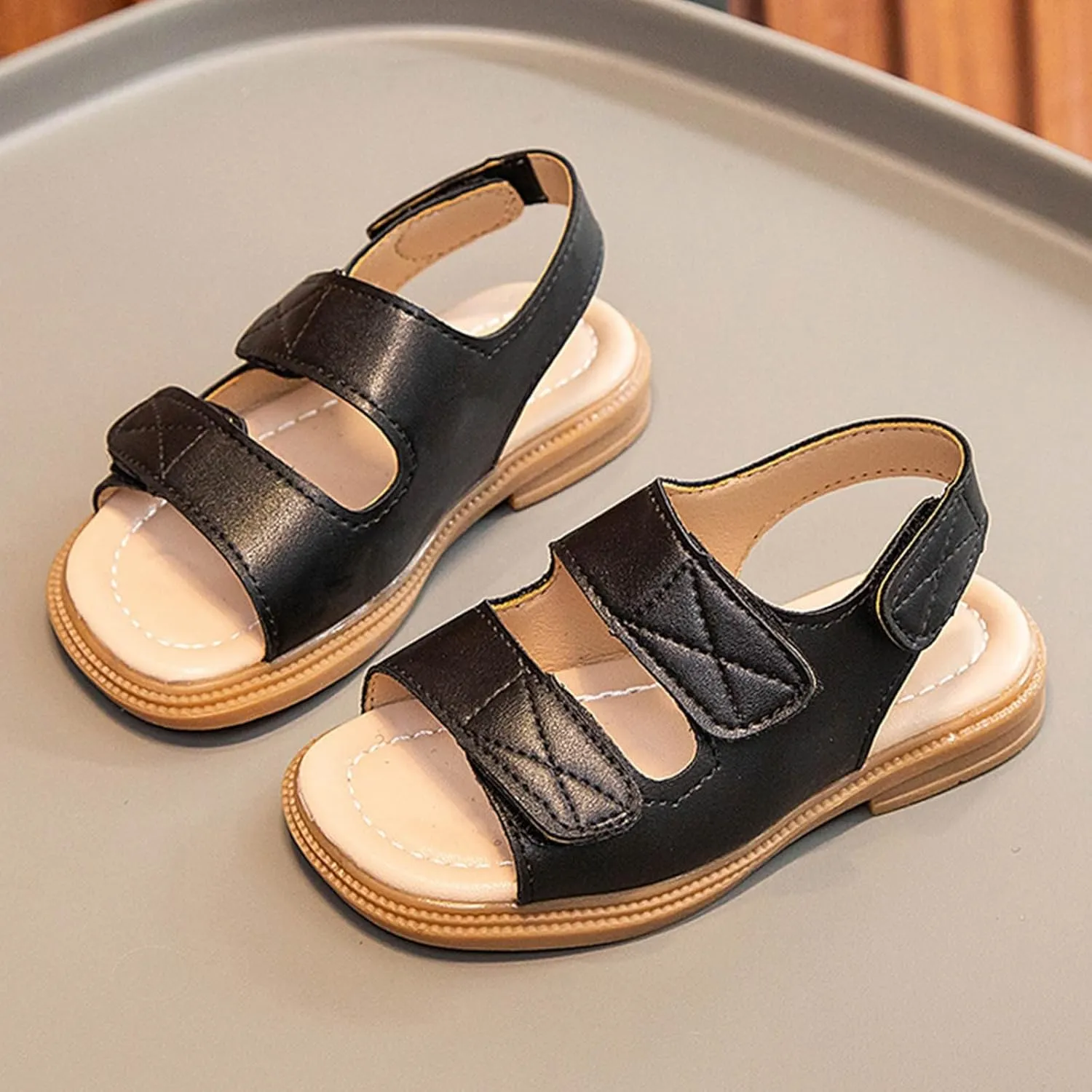Kids' Sandals Summer Girls' Big Kids' Beach Shoes Girls' Soft Soled Casual Shoes for White Sandals for Toddler