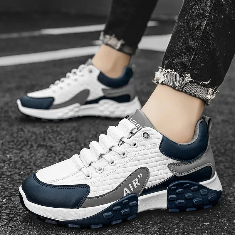 KUCLUT Y116 Men's Casual Sneakers Breathable Shoes Thick Sole Loafers Outdoor Running Street Fashion Shoes Male's Walking Shoes