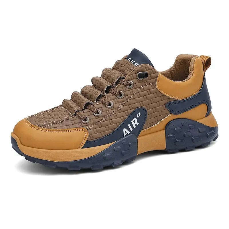 KUCLUT Y116 Men's Casual Sneakers Breathable Shoes Thick Sole Loafers Outdoor Running Street Fashion Shoes Male's Walking Shoes