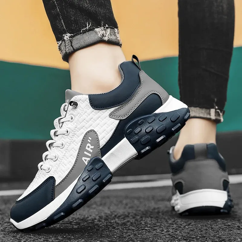 KUCLUT Y116 Men's Casual Sneakers Breathable Shoes Thick Sole Loafers Outdoor Running Street Fashion Shoes Male's Walking Shoes