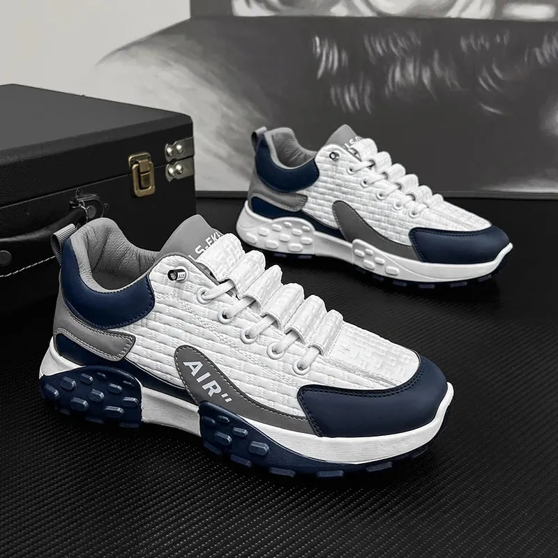 KUCLUT Y116 Men's Casual Sneakers Breathable Shoes Thick Sole Loafers Outdoor Running Street Fashion Shoes Male's Walking Shoes
