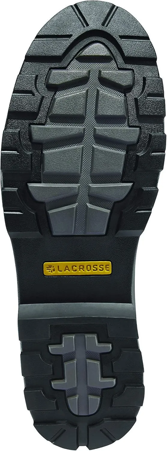 LaCrosse Mens 14 Alpha Range Rubber Work Boots with Composite Toe, Premium Natural Rubber Construction, and Grippy Vulcanized Outsole
