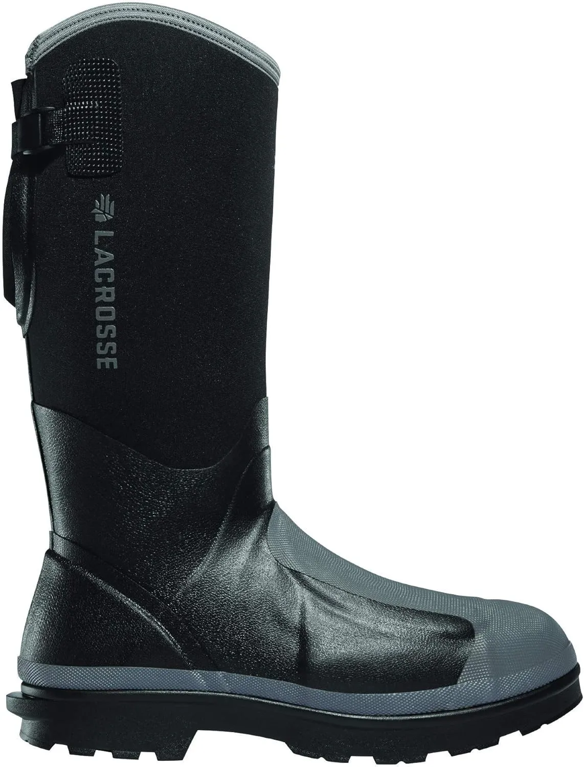 LaCrosse Mens 14 Alpha Range Rubber Work Boots with Composite Toe, Premium Natural Rubber Construction, and Grippy Vulcanized Outsole