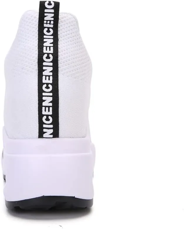 Ladies Jazz Shoes Lace Up Mesh Sneakers - Breathable Cushion Ladies Split Sole Sports Walking Dance Shoes Thick Sole