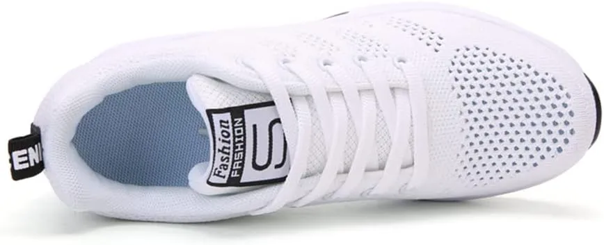 Ladies Jazz Shoes Lace Up Mesh Sneakers - Breathable Cushion Ladies Split Sole Sports Walking Dance Shoes Thick Sole