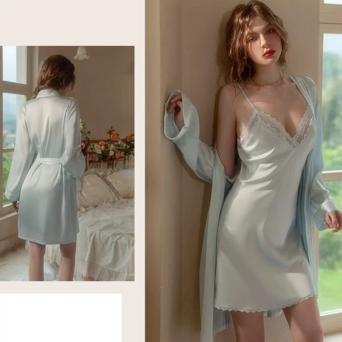 Louie satin slip
