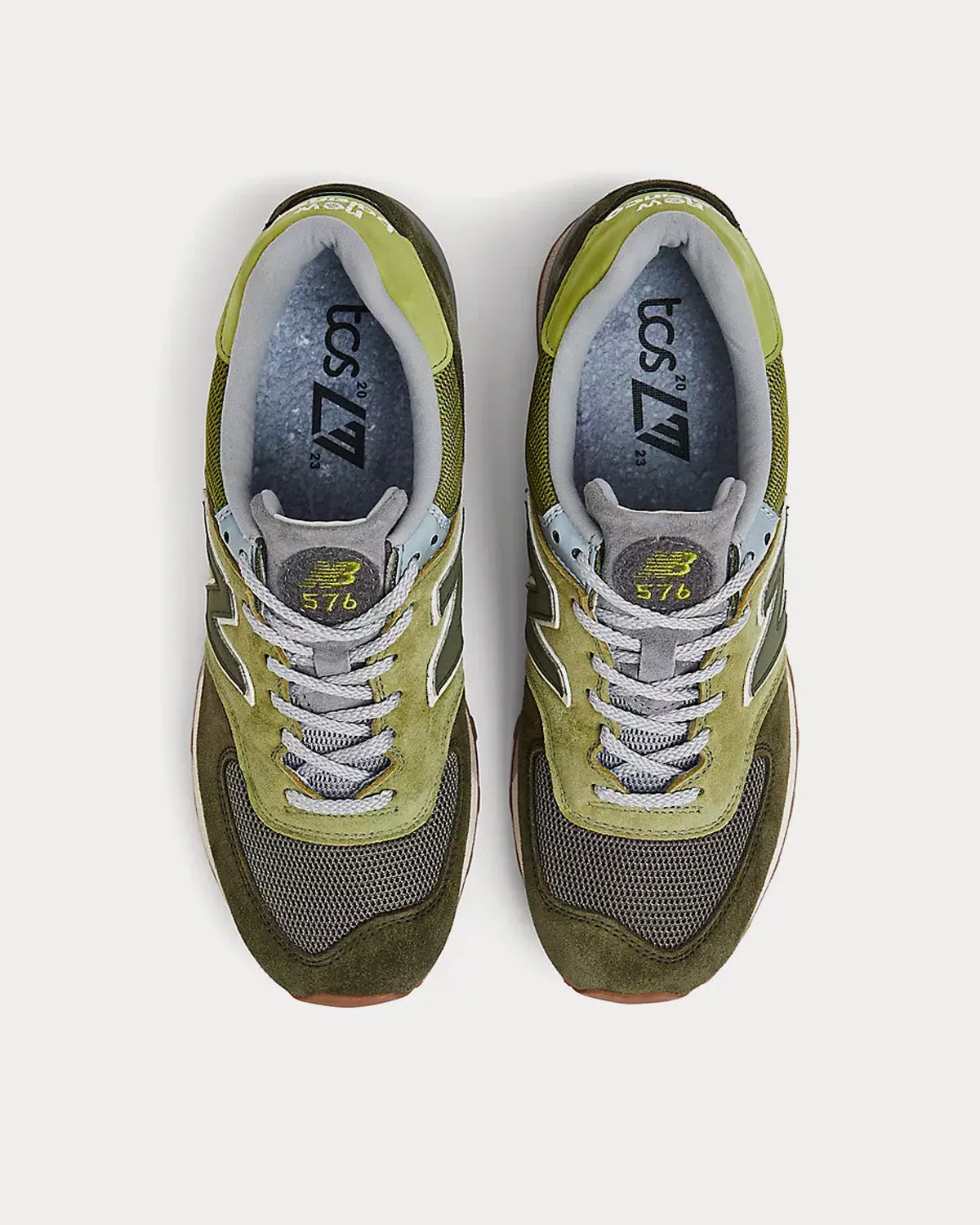 MADE in UK 576 TCS London Marathon Grape Leaf / Cactus / Olive Low Top Sneakers