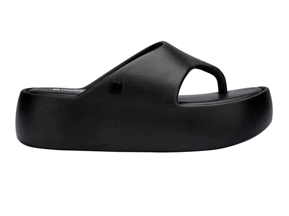 MELISSA FREE PLATFORM THONG- BLACK