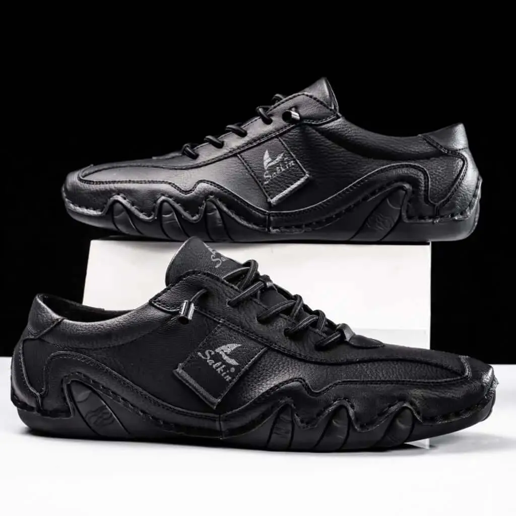 Men's Durable Leather Shoes with Enhanced Grip