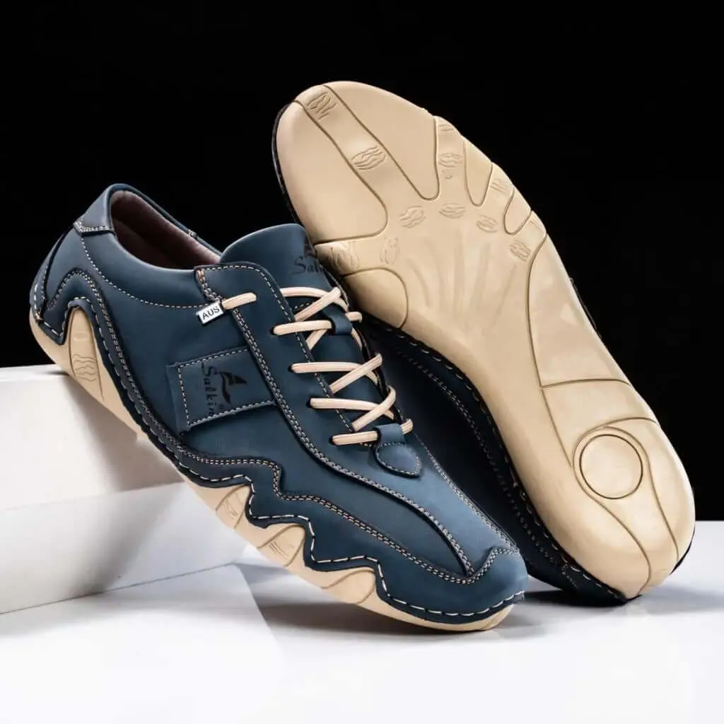 Men's Durable Leather Shoes with Enhanced Grip