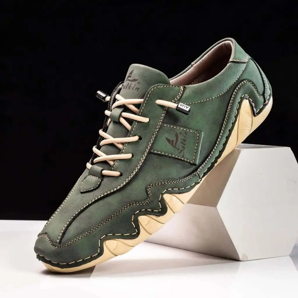 Men's Durable Leather Shoes with Enhanced Grip