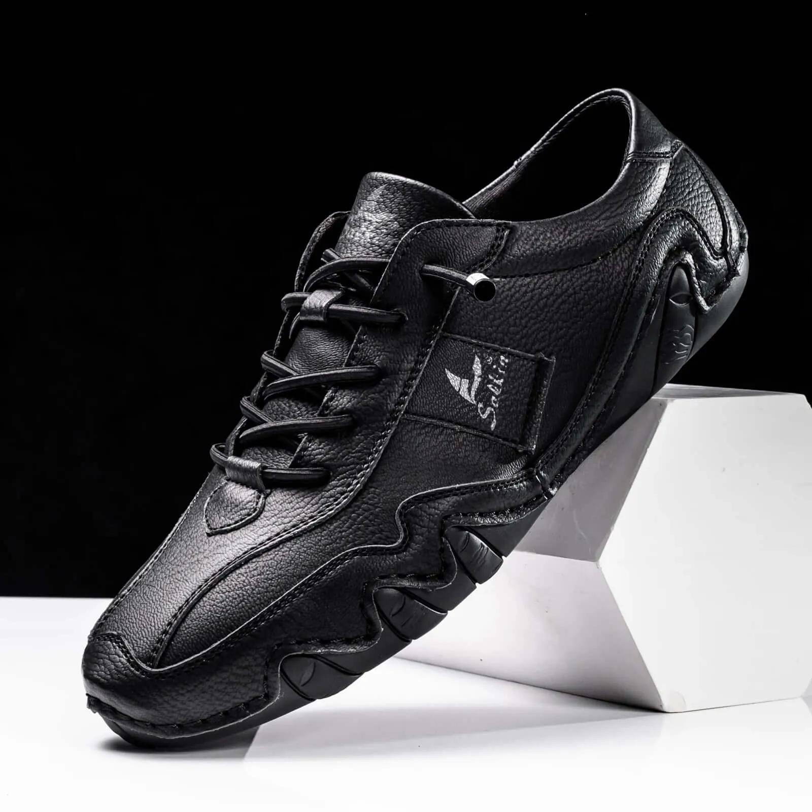 Men's Durable Leather Shoes with Enhanced Grip