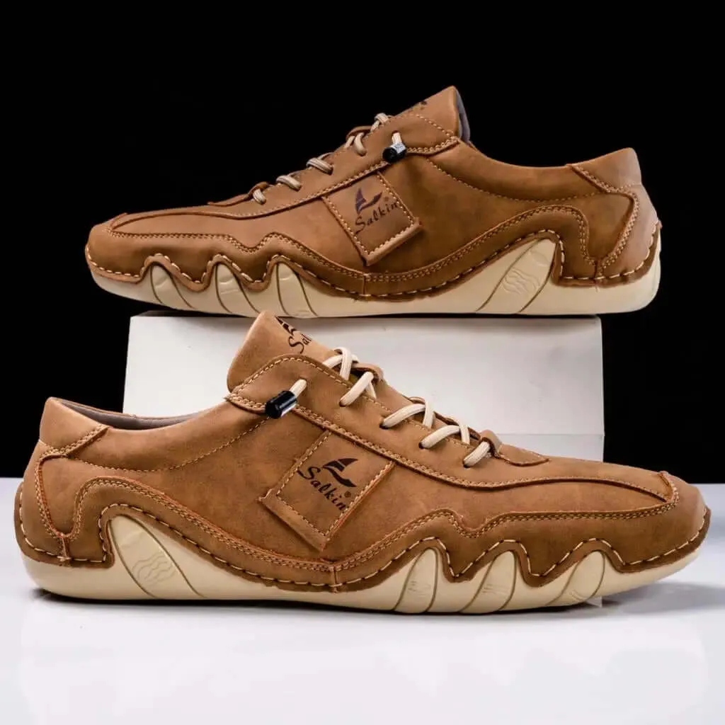 Men's Durable Leather Shoes with Enhanced Grip