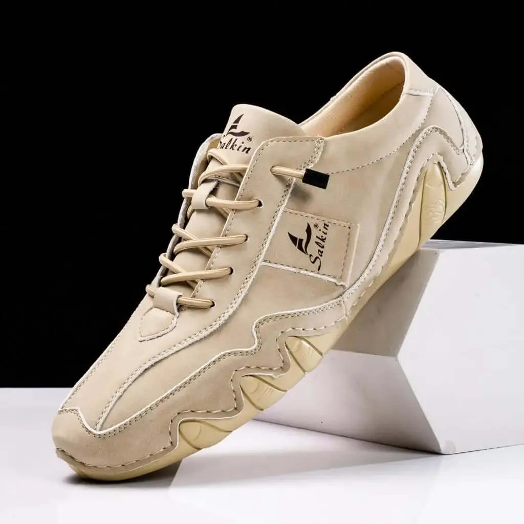 Men's Durable Leather Shoes with Enhanced Grip