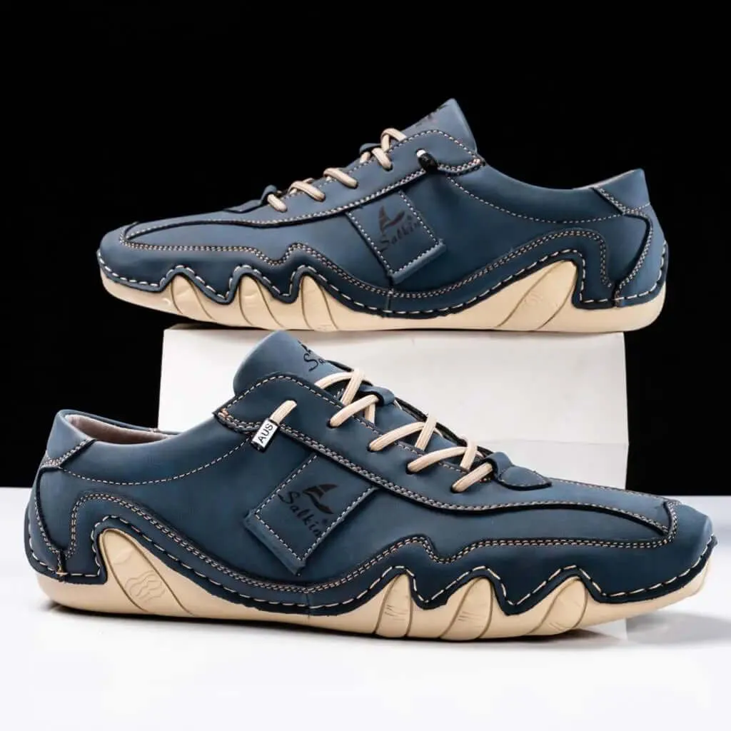 Men's Durable Leather Shoes with Enhanced Grip