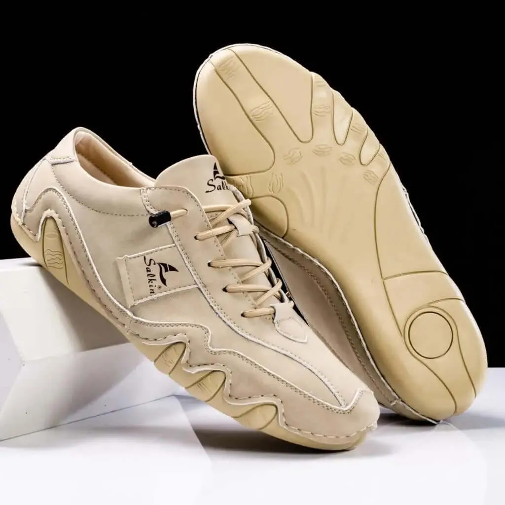 Men's Durable Leather Shoes with Enhanced Grip