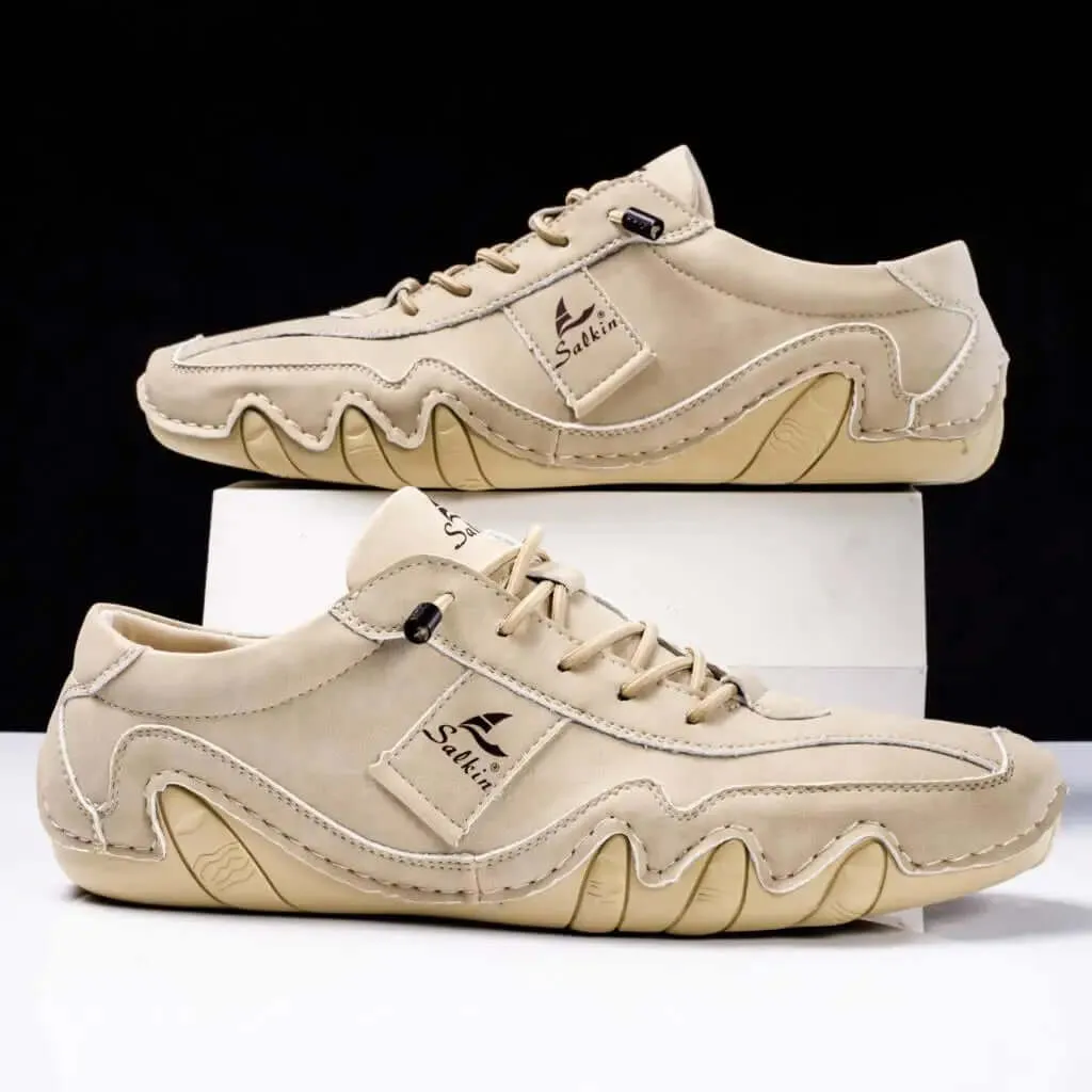Men's Durable Leather Shoes with Enhanced Grip