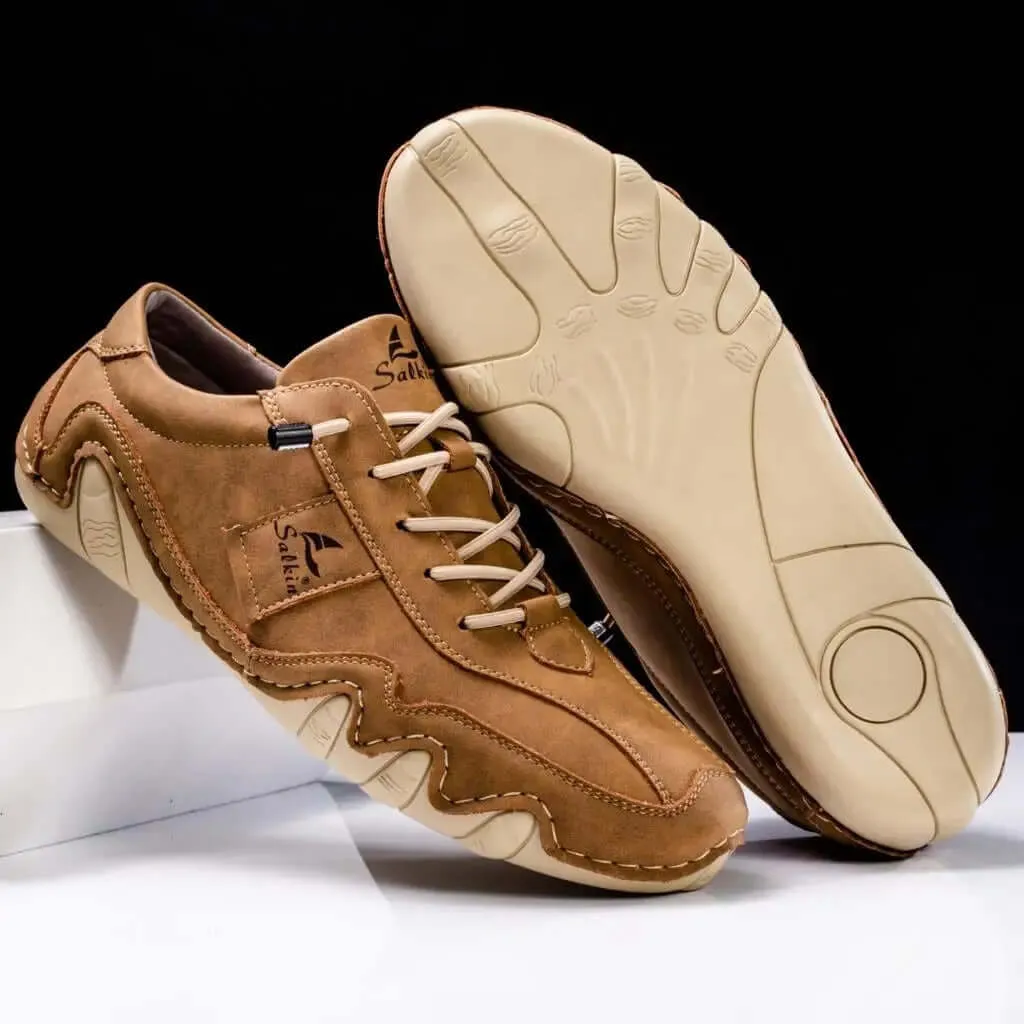 Men's Durable Leather Shoes with Enhanced Grip