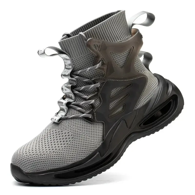 Men's Lightweight Steel Toe Safety Shoes – Breathable, Puncture-Resistant Work Footwear