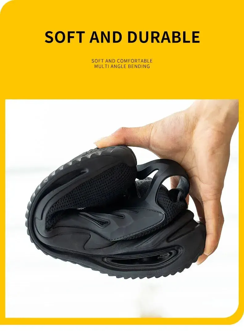 Men's Lightweight Steel Toe Safety Shoes – Breathable, Puncture-Resistant Work Footwear