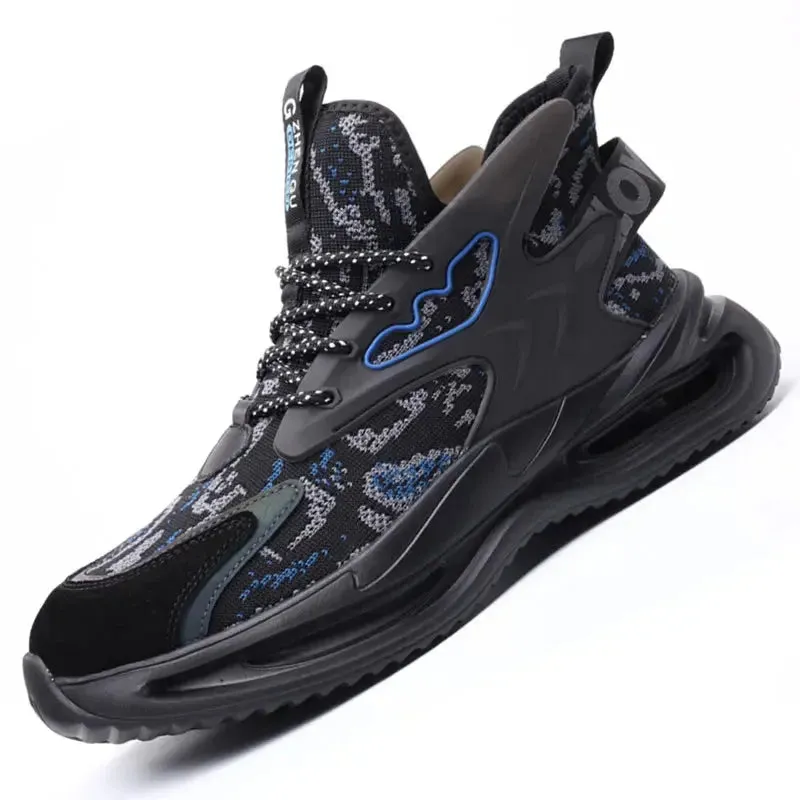Men's Lightweight Steel Toe Safety Shoes – Breathable, Puncture-Resistant Work Footwear