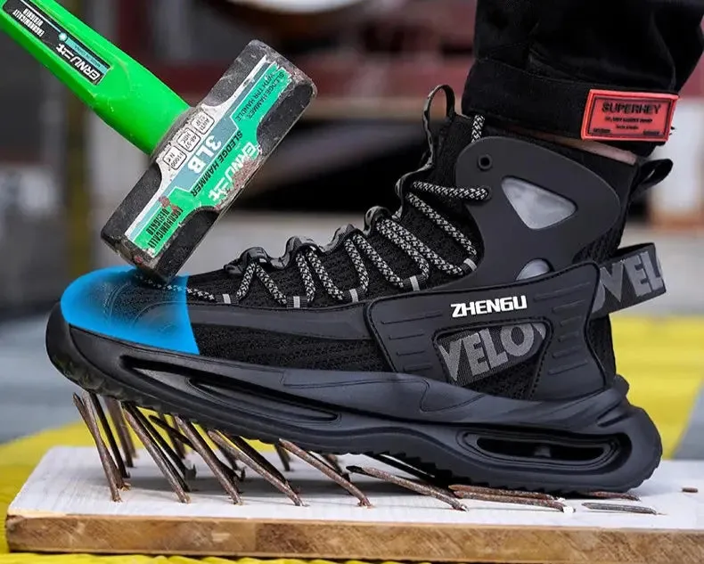 Men's Lightweight Steel Toe Safety Shoes – Breathable, Puncture-Resistant Work Footwear