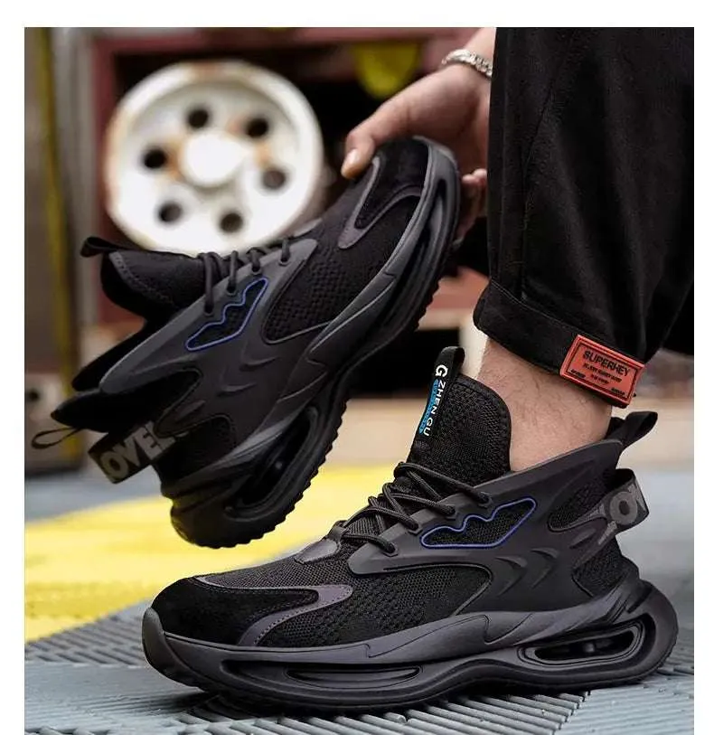 Men's Lightweight Steel Toe Safety Shoes – Breathable, Puncture-Resistant Work Footwear