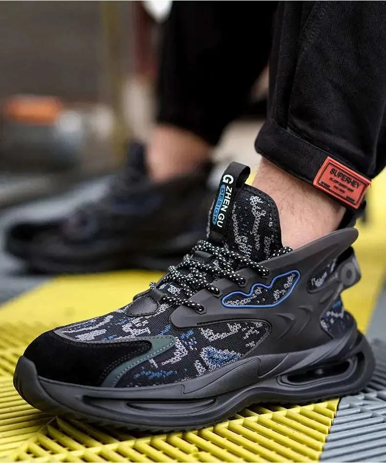 Men's Lightweight Steel Toe Safety Shoes – Breathable, Puncture-Resistant Work Footwear