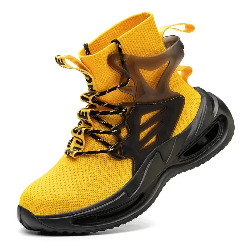 Men's Lightweight Steel Toe Safety Shoes – Breathable, Puncture-Resistant Work Footwear