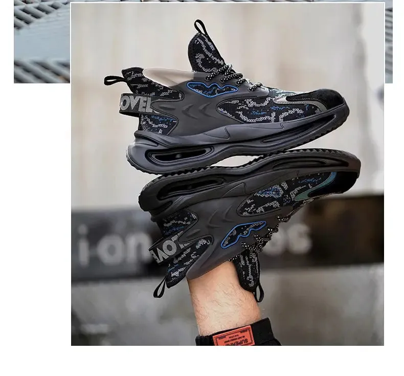 Men's Lightweight Steel Toe Safety Shoes – Breathable, Puncture-Resistant Work Footwear