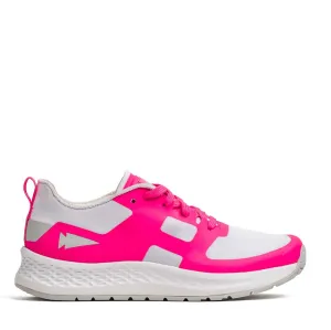 Men's Rough Runners - White   Hot Pink