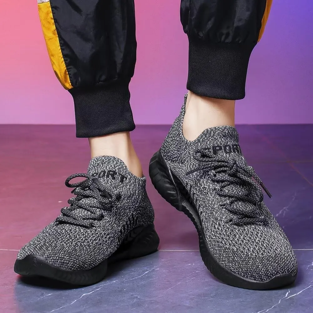 Mens Slip On Running Shoes for Men Breathable Lightweight Walking Shoes Sport Fashion Sneakers
