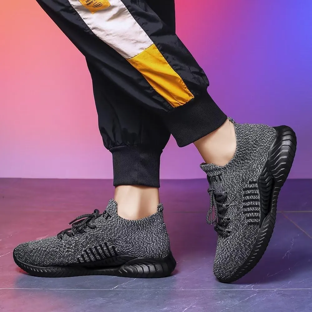 Mens Slip On Running Shoes for Men Breathable Lightweight Walking Shoes Sport Fashion Sneakers