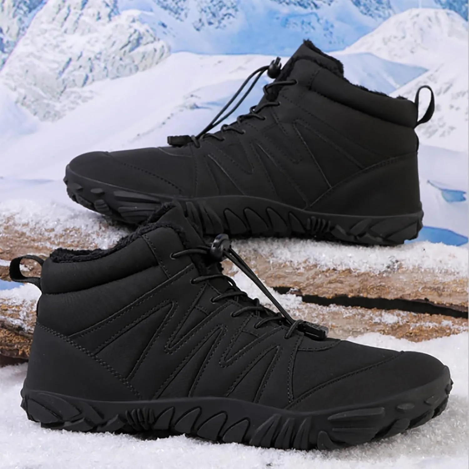 Men's Work Boots Soft Toe Hiking Sneakers Boot with Comfort Womens Workout Shoes Waterproof Wide Outdoor Shoes Slip on Loafers Hike Grounded Footwear