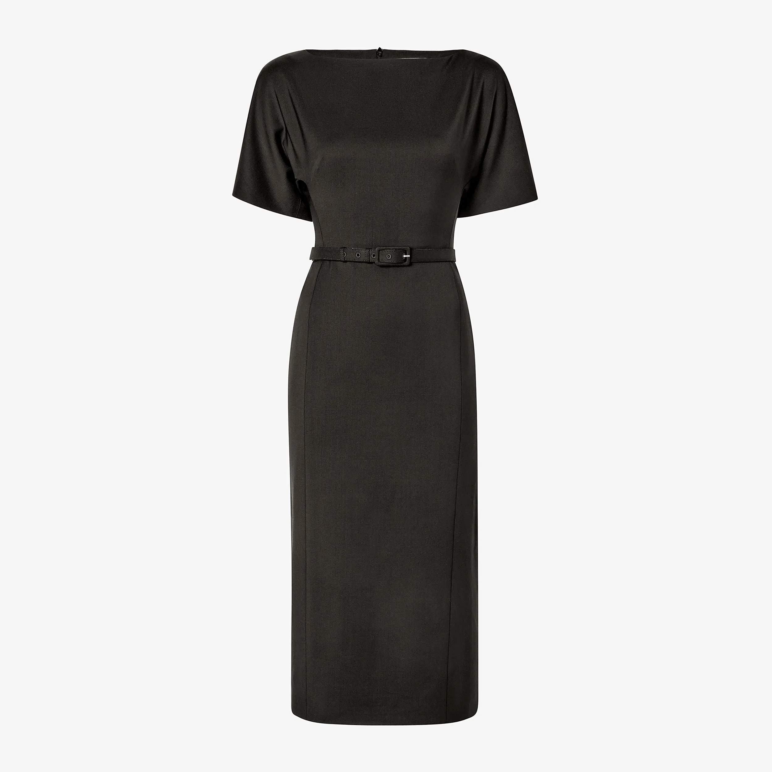 Meredith Executive Dress - Washable Wool Twill :: Black