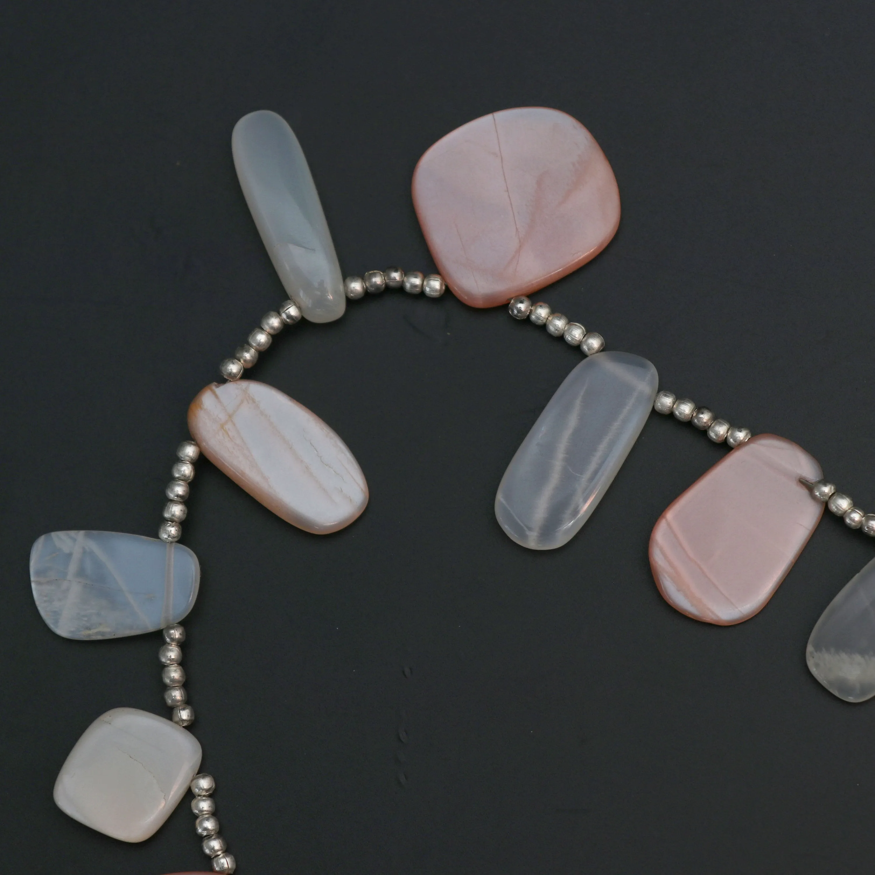 Multi Moonstone Smooth Fancy Shape Beads - 13x11 mm to 21x19 mm- Moonstone Jewelry Making Beads, 20 Cm Full Strand, Price Per Strand