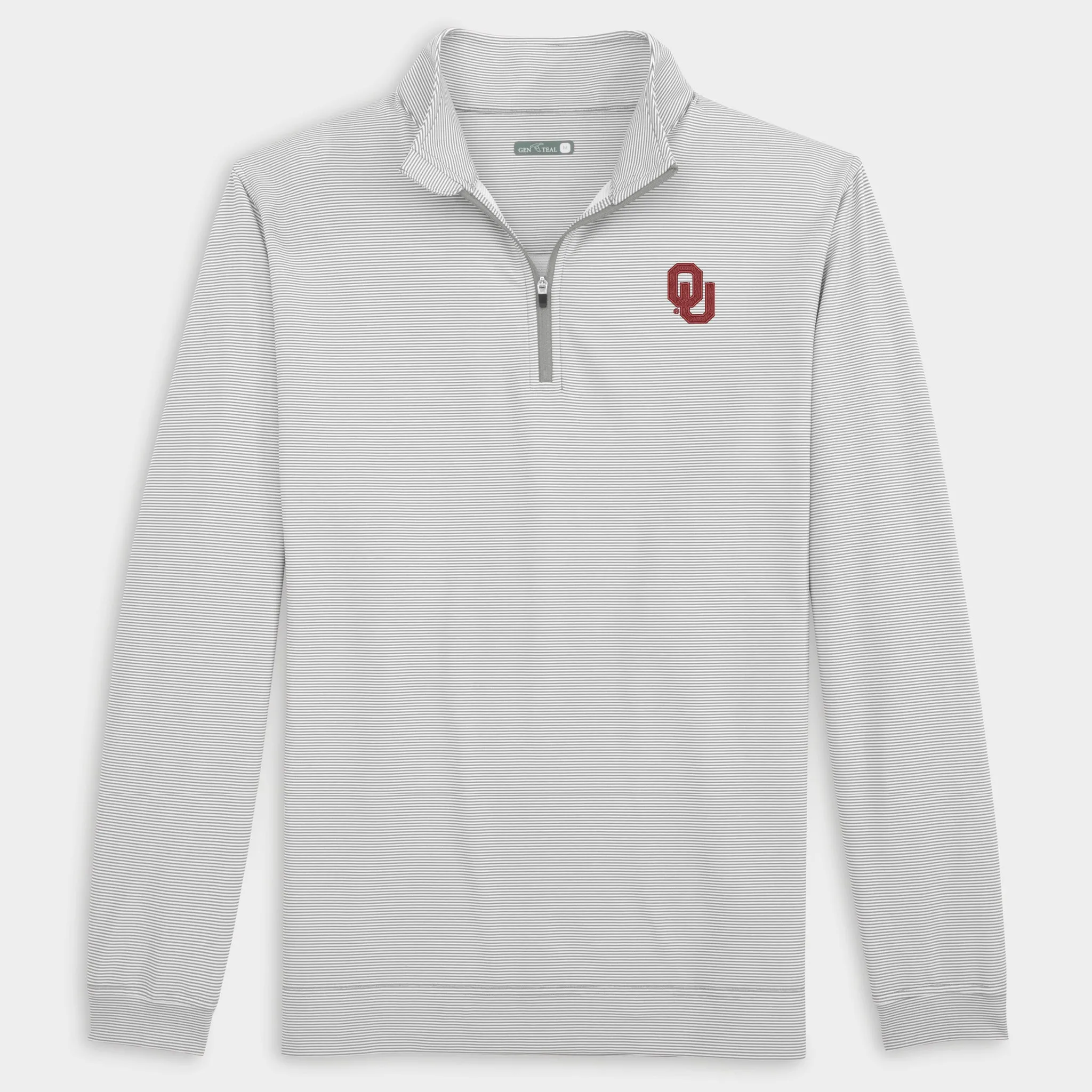 Oklahoma Pinstripe Venture Performance Quarter-Zip