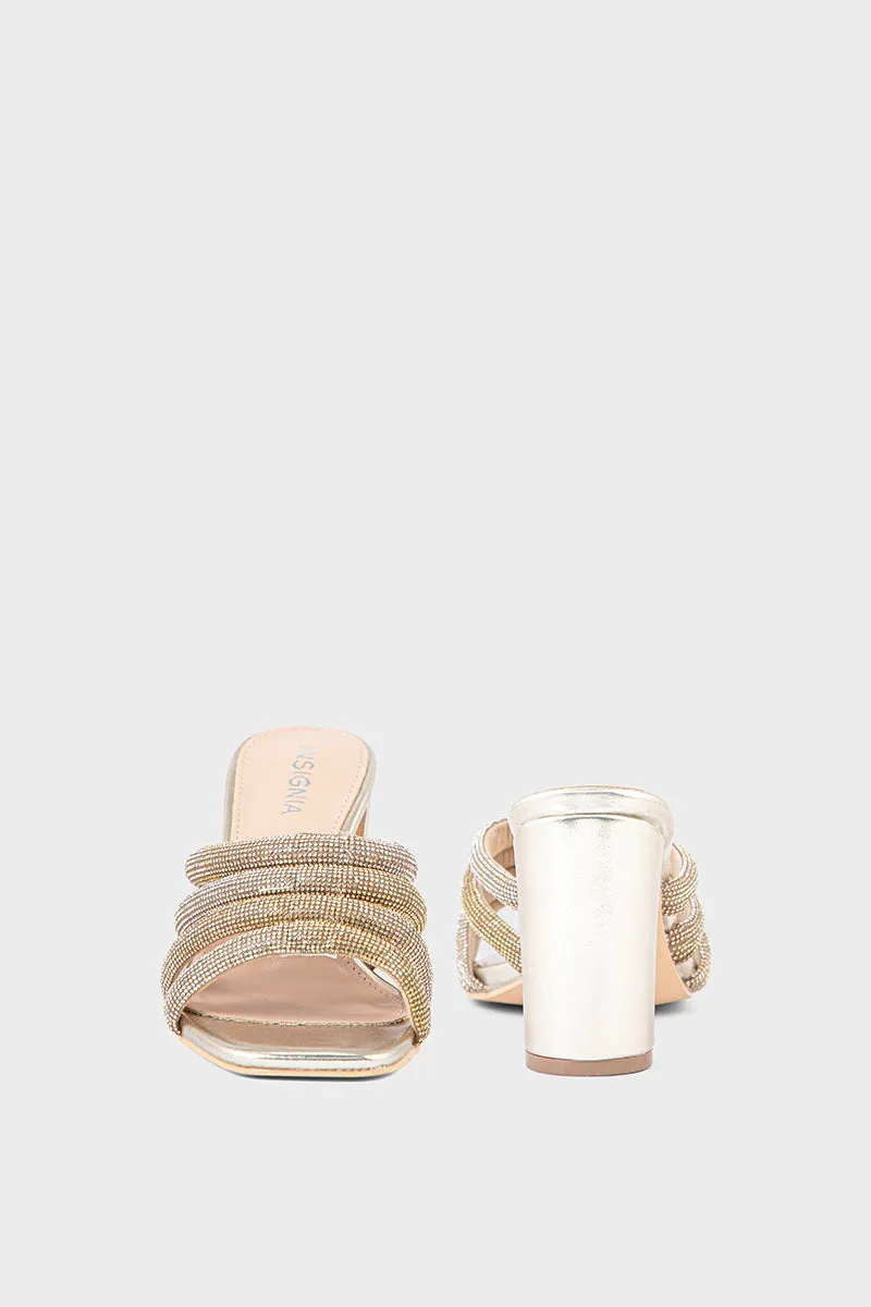 Party Wear Slip On IP0043-Golden