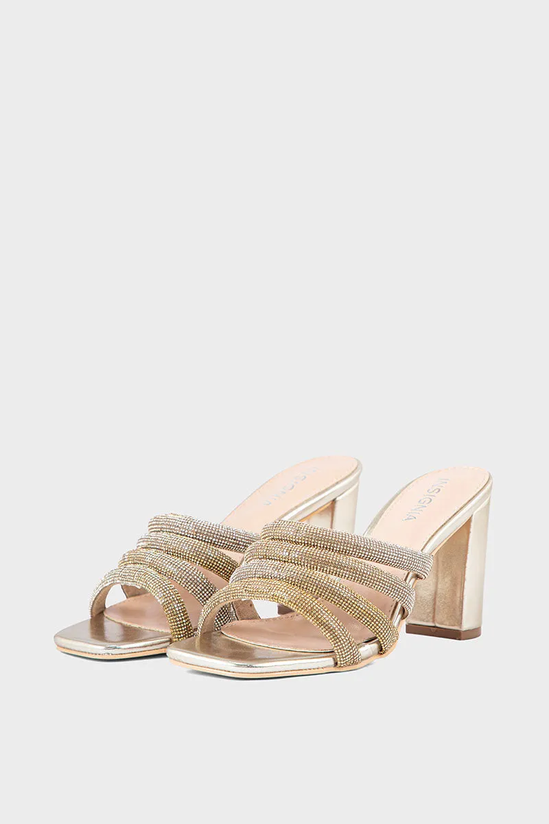 Party Wear Slip On IP0043-Golden