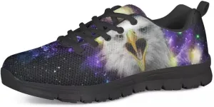 PinUp Angel Cool Galaxy Print Mens Walking Running Shoes Sneakers Casual Lace Up Mesh Shoes
