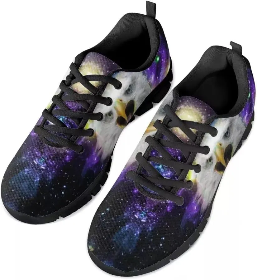PinUp Angel Cool Galaxy Print Mens Walking Running Shoes Sneakers Casual Lace Up Mesh Shoes