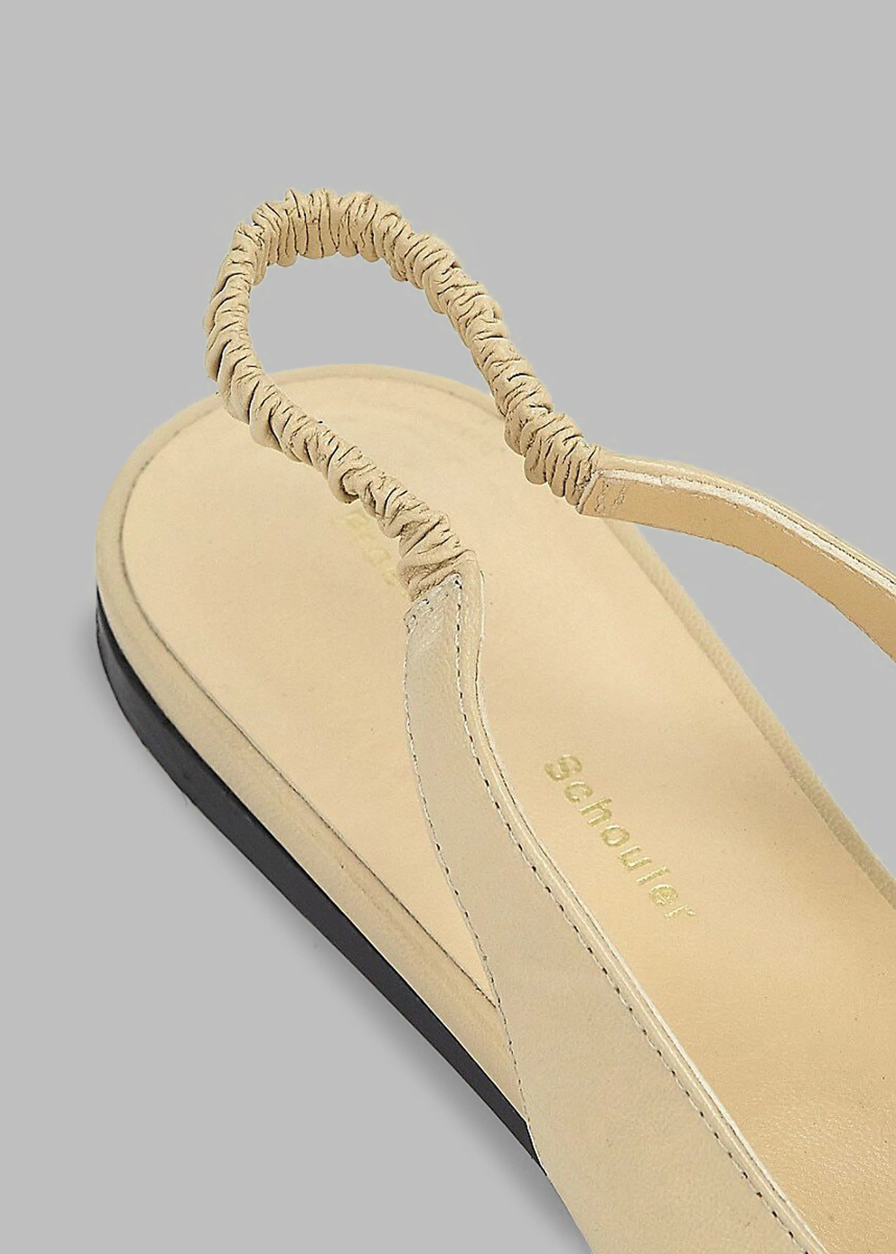 Proenza Schouler Spike Slingback Flats - Parchment