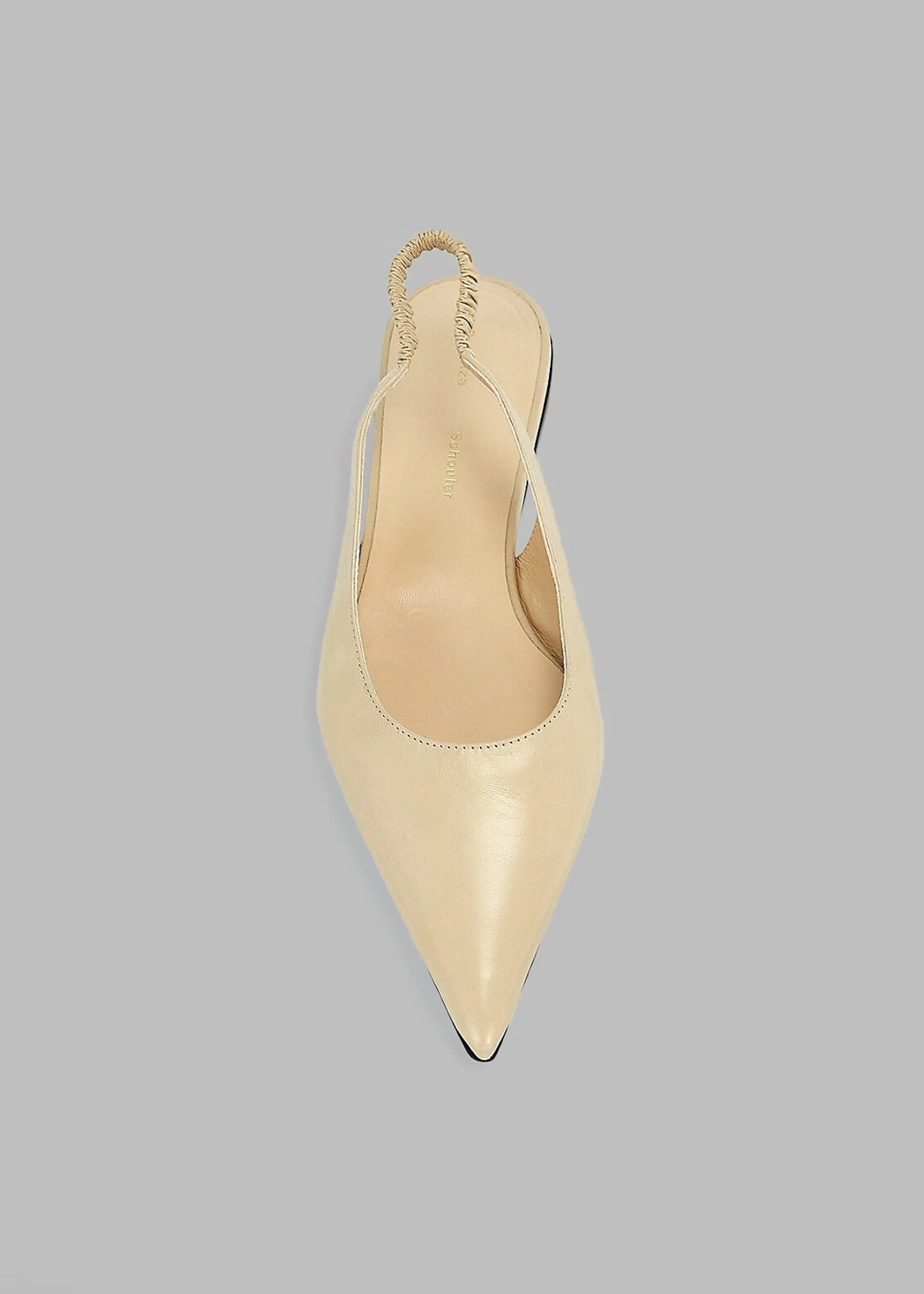 Proenza Schouler Spike Slingback Flats - Parchment