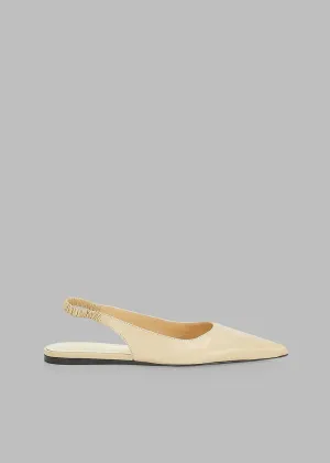 Proenza Schouler Spike Slingback Flats - Parchment