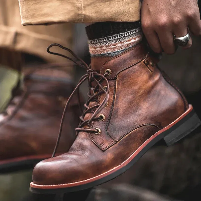 Sawyer™ - Rugged Leather High-Top