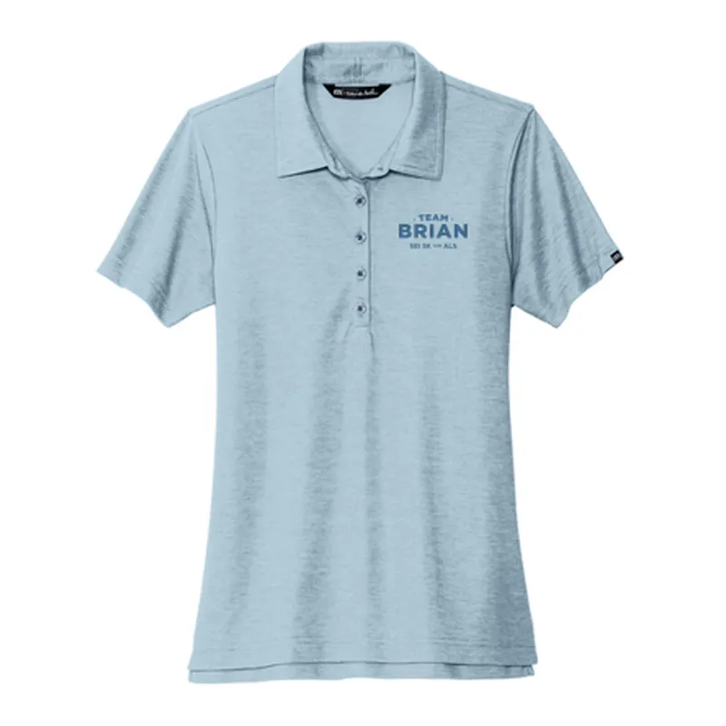 SEI TEAM BRIAN TravisMathew Women's Oceanside Heather Polo - Allure Heather
